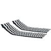 2PCS Set Outdoor Lounge Chair Cushion Replacement Patio Funiture Seat Cushion Chaise Lounge Cushion-BLACK-WHITE