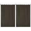 2 pcs W54xL84in Outdoor Patio Curtain/Coffee Liqueur