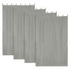 4 pcs W54*L84in Outdoor Patio Curtain/Gray