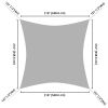 18'x18' Square Sun Shade Sail/Sand