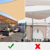 18'x18' Square Sun Shade Sail/Sand