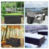 210D Waterproof Outdoor Furniture Cover Windproof Dustproof Patio Furniture Protector Oxford Cloth Garden S Size