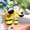 2pcs/set, Metal Bee Decorations, Patio Art Garden Decoration, Cute Bee Lawn Decorations, Hanging Wall Sculpture, Hanging Decorations, Garden Patio Dec