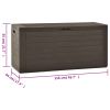 Patio Storage Box Brown 45.7"x17.3"x21.7"