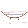 1-Person Hammock with Stand Set for Outside & Inside;  Indoor Outdoor Standalone plywood+canvas