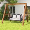 2-Person Patio Rattan Porch Swing