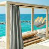 4 pcs W54*L84in Outdoor Patio Curtain/Gray