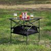 Set of 3, Folding Outdoor Table and Chairs Set for Indoor, Outdoor Camping, Picnics, Beach,Backyard, BBQ, Party, Patio, Black/Green