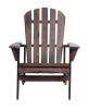 Adirondack Chair Solid Wood Outdoor Patio Furniture for Backyard, Garden, Lawn, Porch -Dark Brown