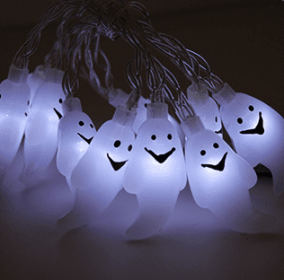 Halloween Decoration Pumpkin  Light  LED String Lights Lantern (Option: B White-1.2M)