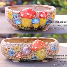 Ceramic Large Diameter Succulent Flowerpot (Option: 13style-Ceramic)