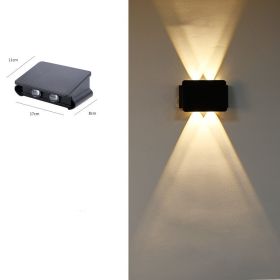 Solar Outdoor Corridor Waterproof Wall Lamp (Option: 4Tanks)