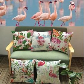 Fabulous Flamingos Cushion Covers (Cushion Style: Design E)