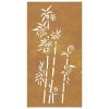 Patio Wall Decoration 41.3"x21.7" Corten Steel Bamboo Design