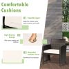 3 Pieces Patio Wicker Furniture Set with Storage Table and Protective Cover