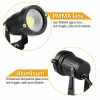 1/2 Pack Outdoor White Landscape LED Spot COB Lights 5W 110V Waterproof IP65