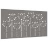 Patio Wall Decoration 41.3"x21.7" Corten Steel Flower Design