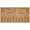 Patio Wall Decoration 41.3"x21.7" Corten Steel Flower Design