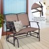 Iron Patio Rocking Chair for Outdoor Backyard and Lawn