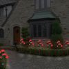 2Pcs Solar Powered Lights Outdoor Rose Flower LED Decorative Lamp Water Resistant Pathway Stake Lights