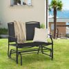 Iron Patio Rocking Chair for Outdoor Backyard and Lawn