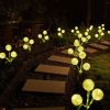 2pcs Solar Dandelion Lights Outdoor Decor, Outdoor Garden Decor Light